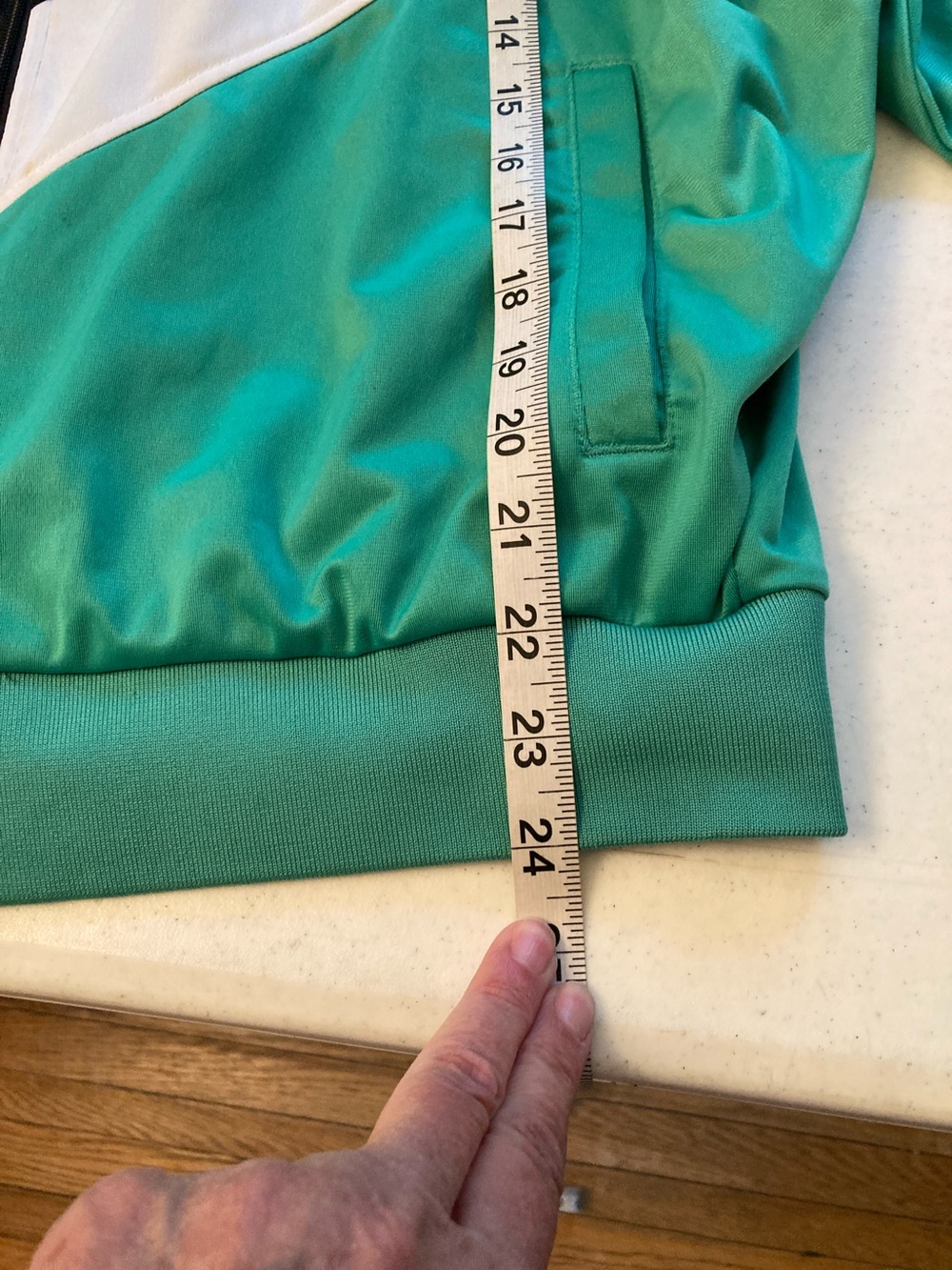 Kappa Green Black White Retro Zip-Up Track Jacket - Picture 9 of 10